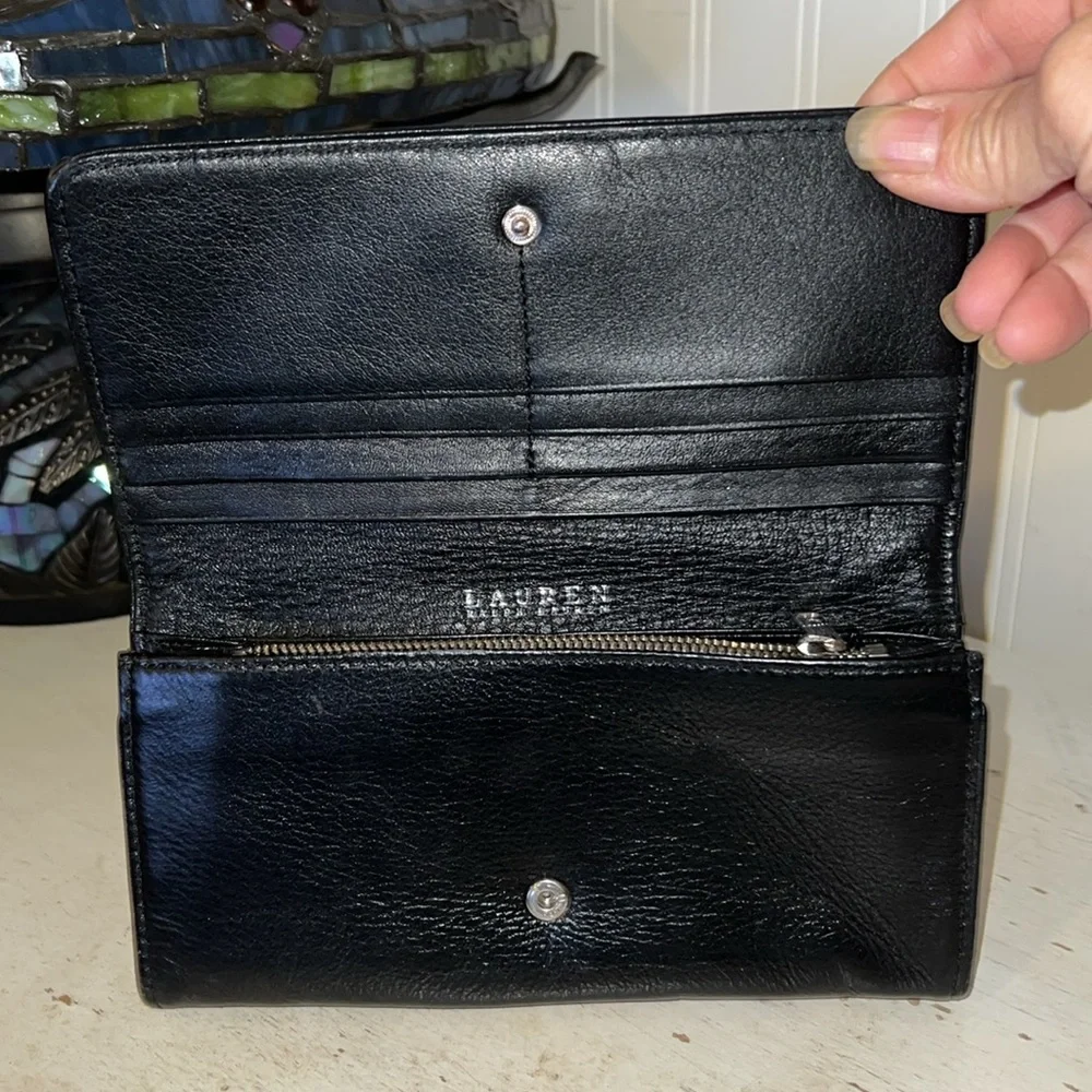 Lauren Ralph Lauren black leather wallet